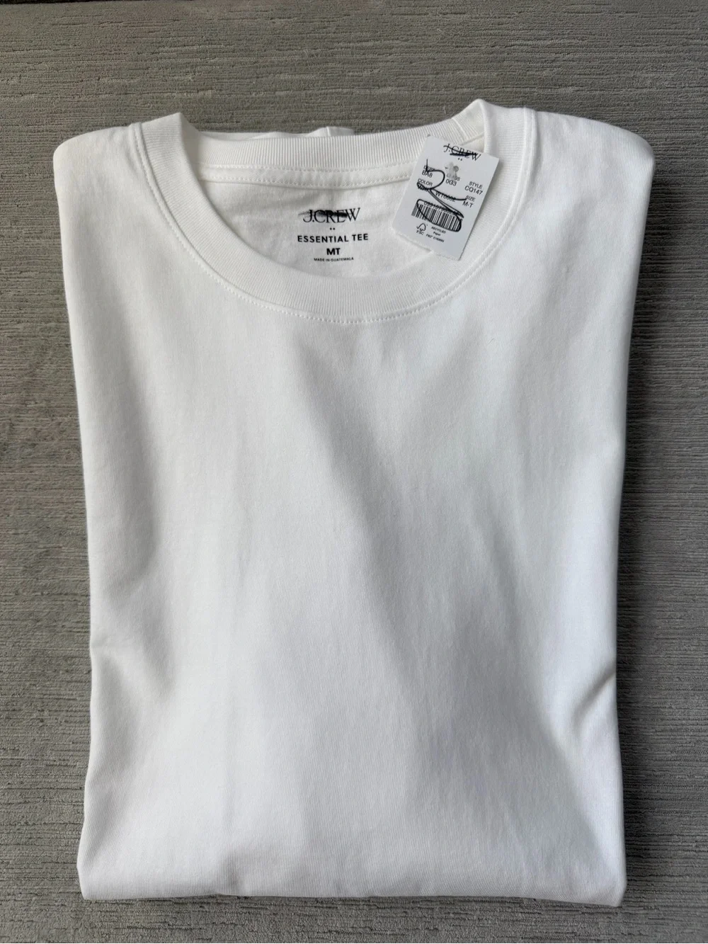 J.Crew Factory Essential Tee Men’s Medium Tall White Crewneck T-Shirt NWT